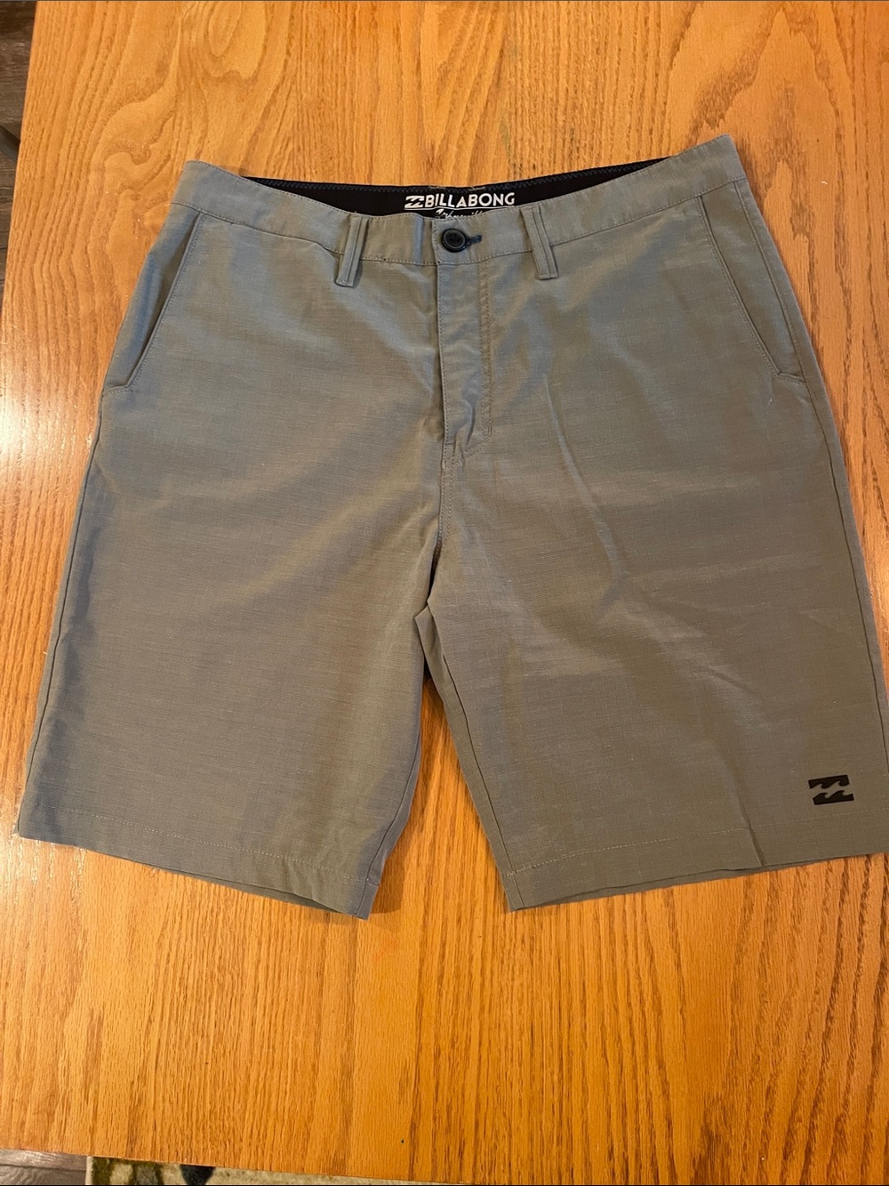Billabong Men's Slate Gray Flat Front Shorts